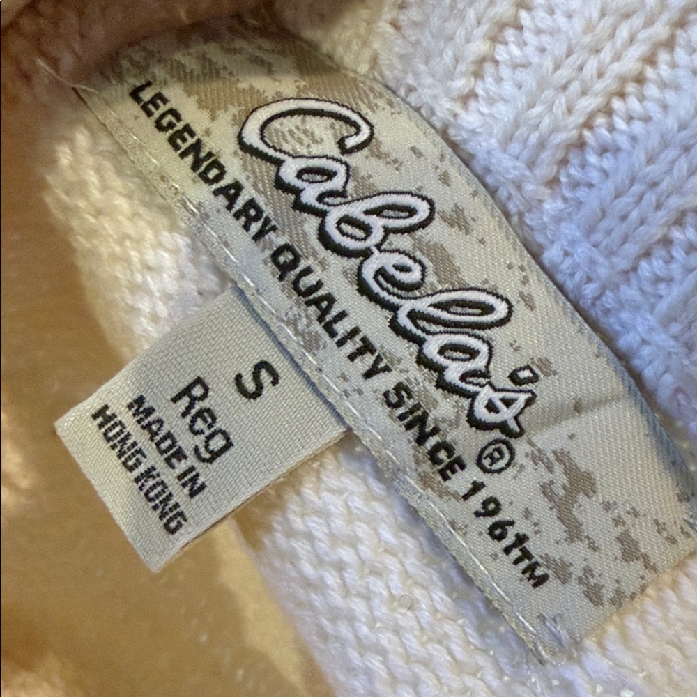 Cabela's Cream Knit Sweater Top - Picture 3 of 4